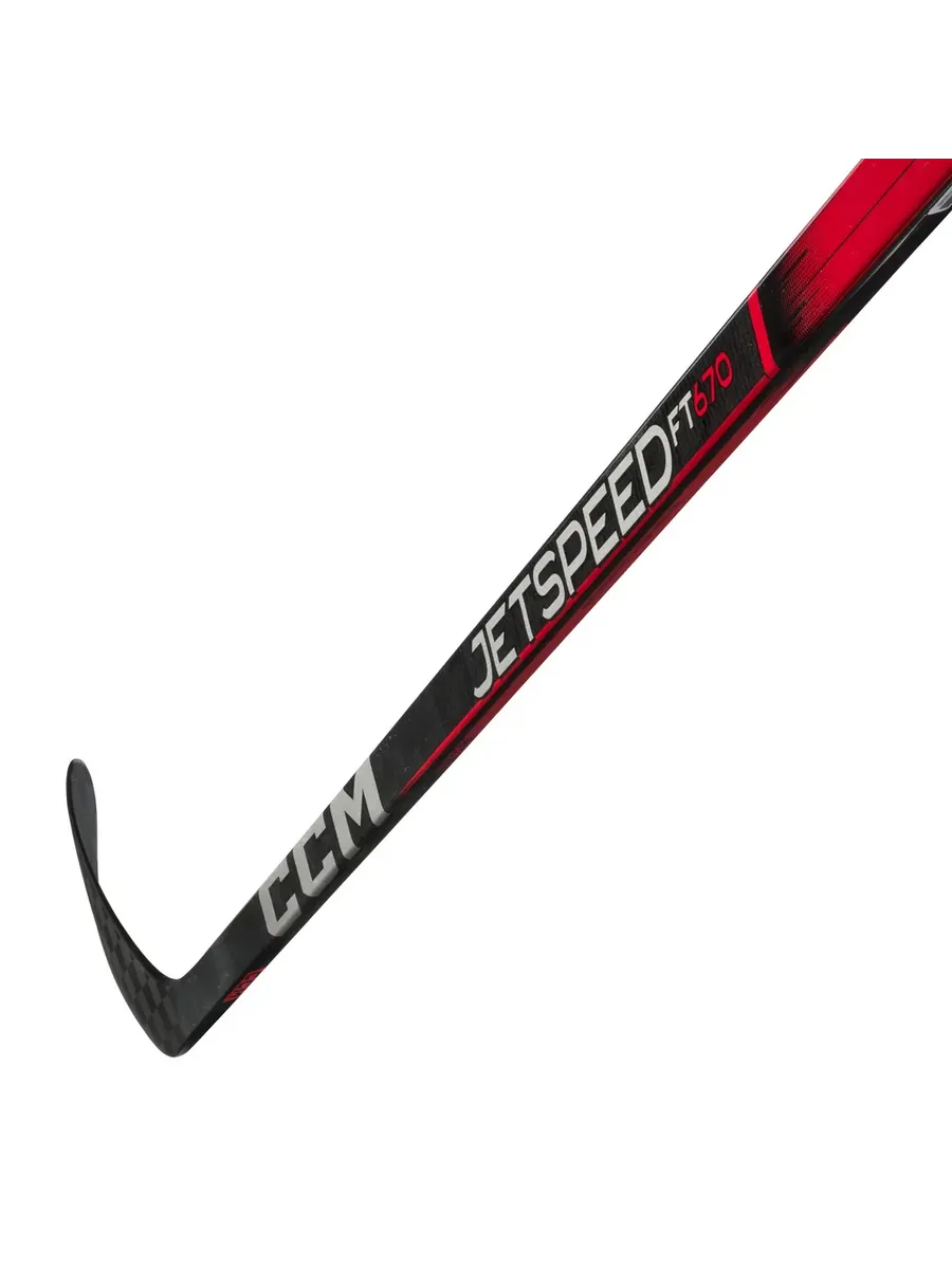 CCM / Клюшка хоккейная Jetspeed FT670 Grip Jr Правый хват P28 F50