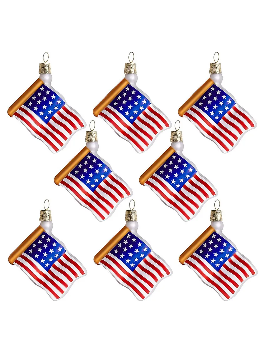 24 флажка США (24 шт 4*6 см)