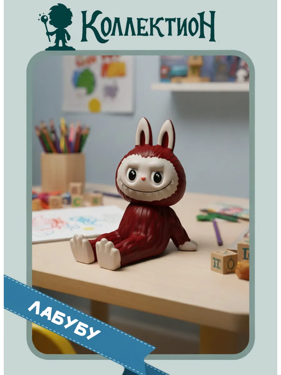 Фигурка Лабубу, 12см. Красная