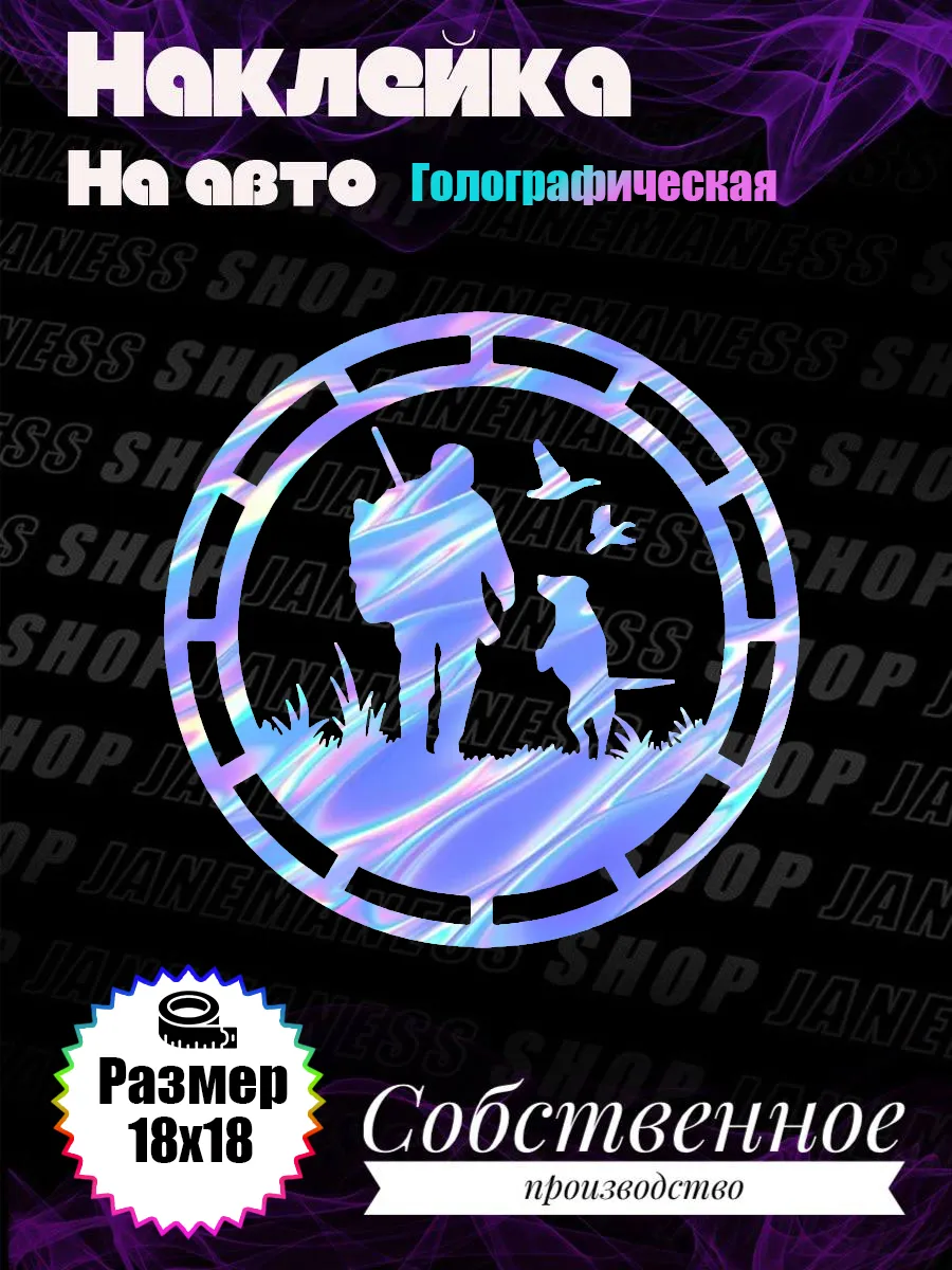 Janemaness / Голографическая наклейка на авто