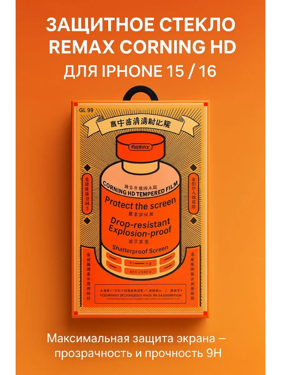 АЭА94 / Защитное стекло на iphone 15, iphone 16