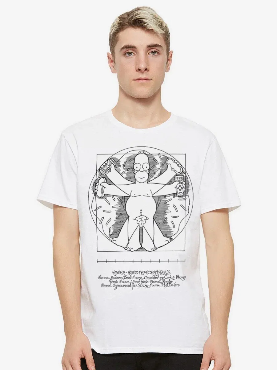 Dream Shirts / Футболка с принтом Витрувианский Гомер Симпсоны Мужская
