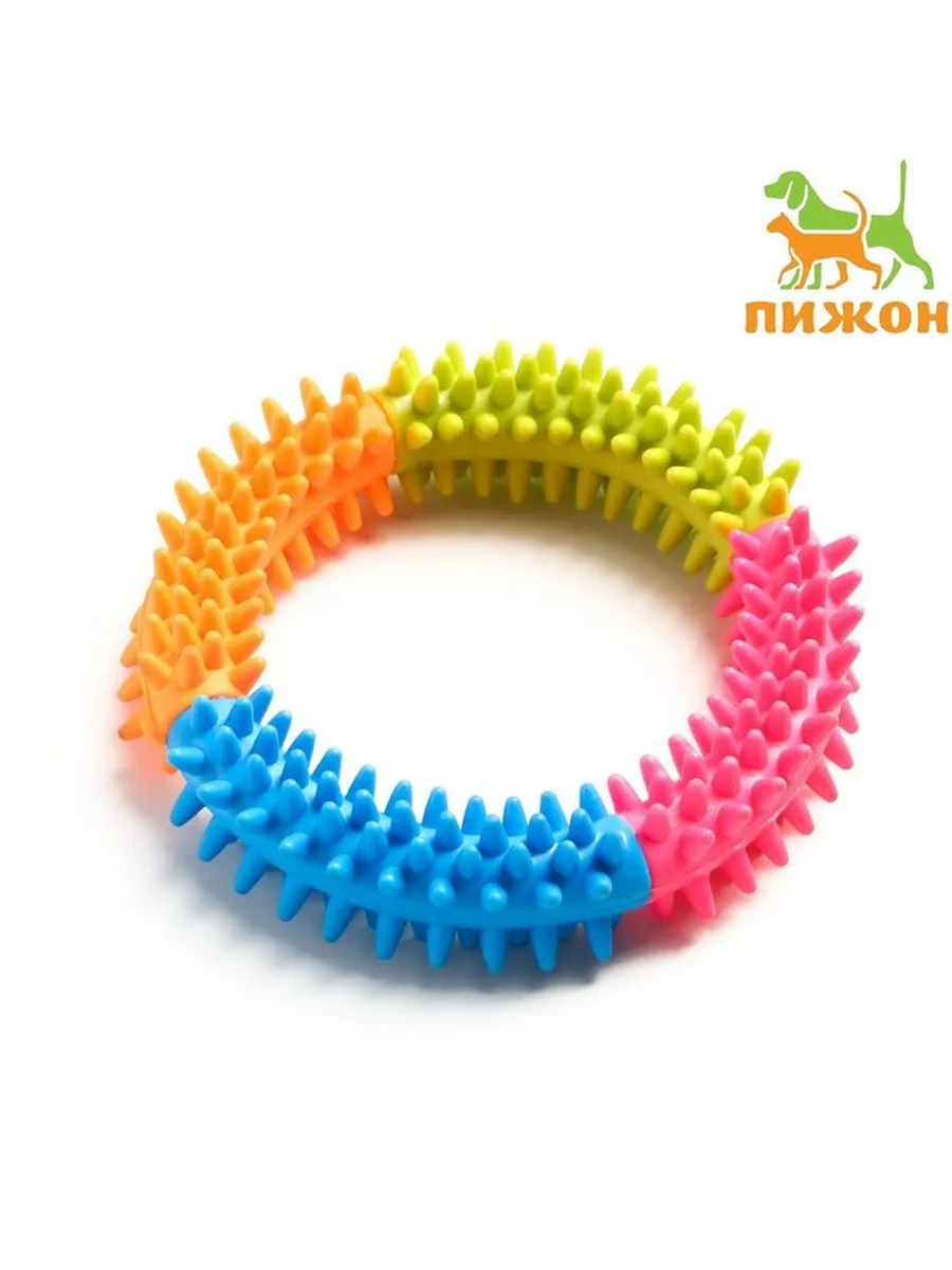 Жевательная игрушка для собак, разноцветная 12 см
