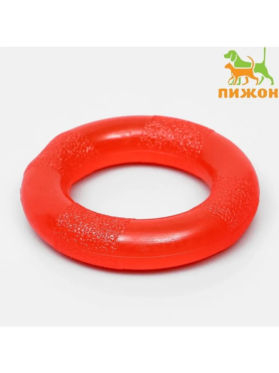 Игрушка «Кольцо» малое, 9 см, каучук, красная