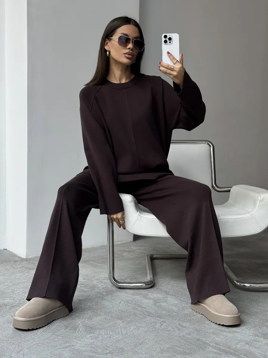 MilaDia one / Костюм трикотажный брюки и свитер