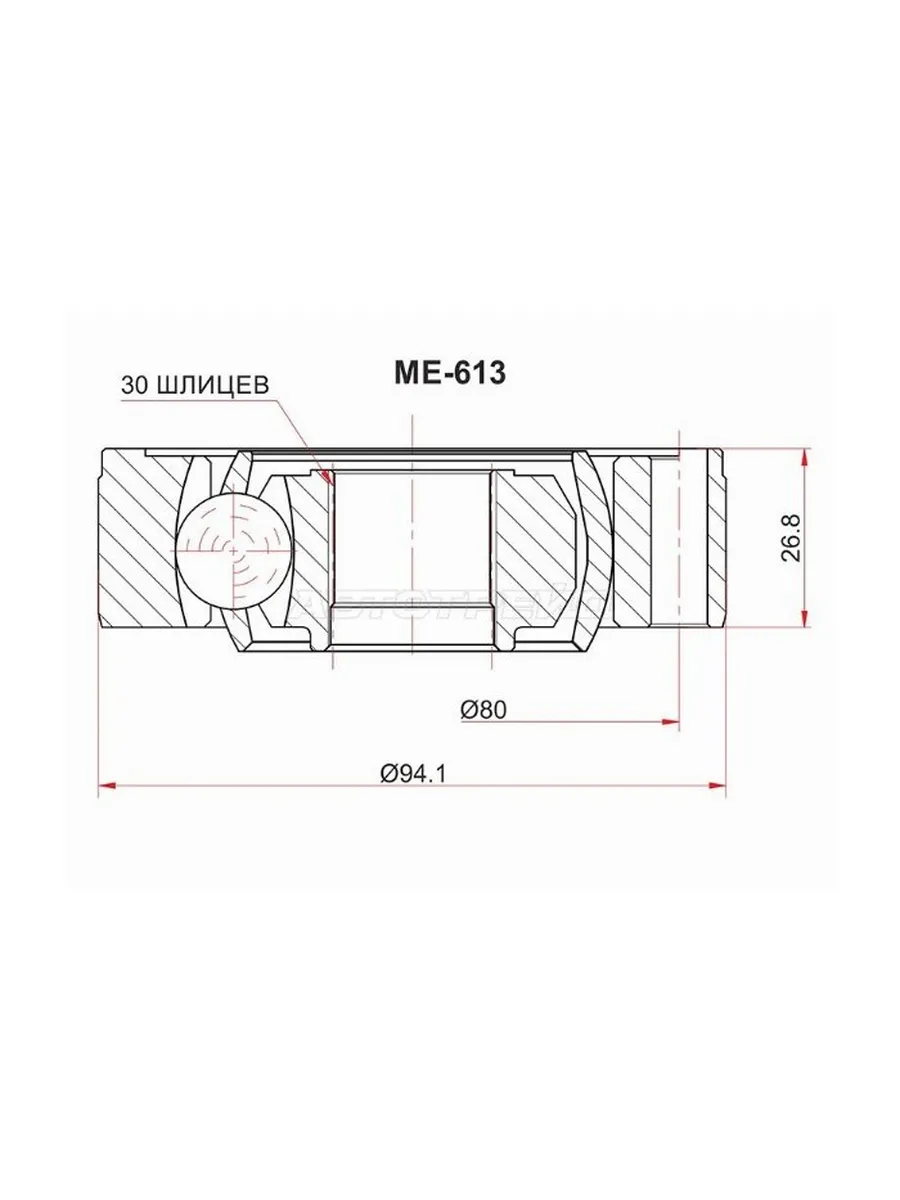 SAT / Шрус Мерседес–Бенс M–Class 05–11, GL–Class 06–12