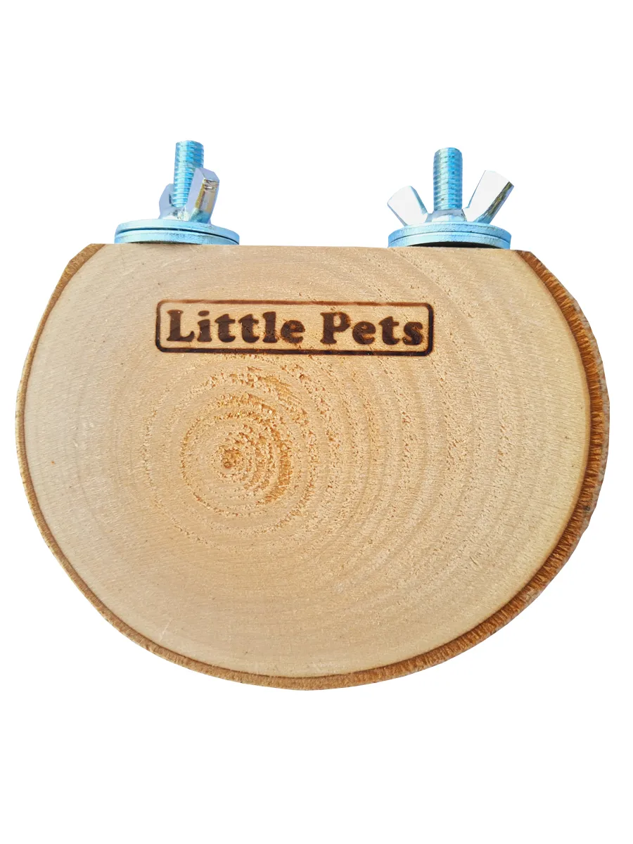 Little Pets / Полочка для грызунов и птиц из спила липы 10 см