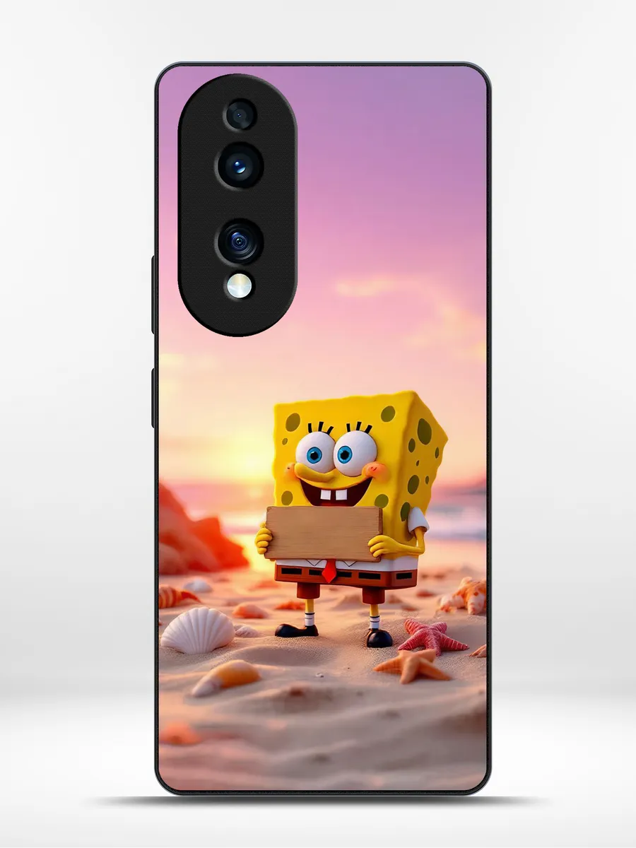 KRISTYSHOP / Чехол на Honor 70 губка боб