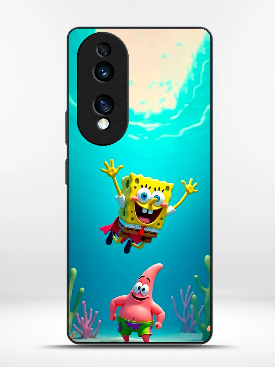 KRISTYSHOP / Чехол на Honor 70 губка боб