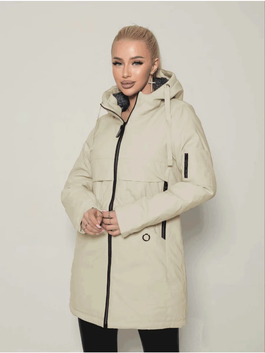 VT store / Куртка женская оверсайз с капюшоном