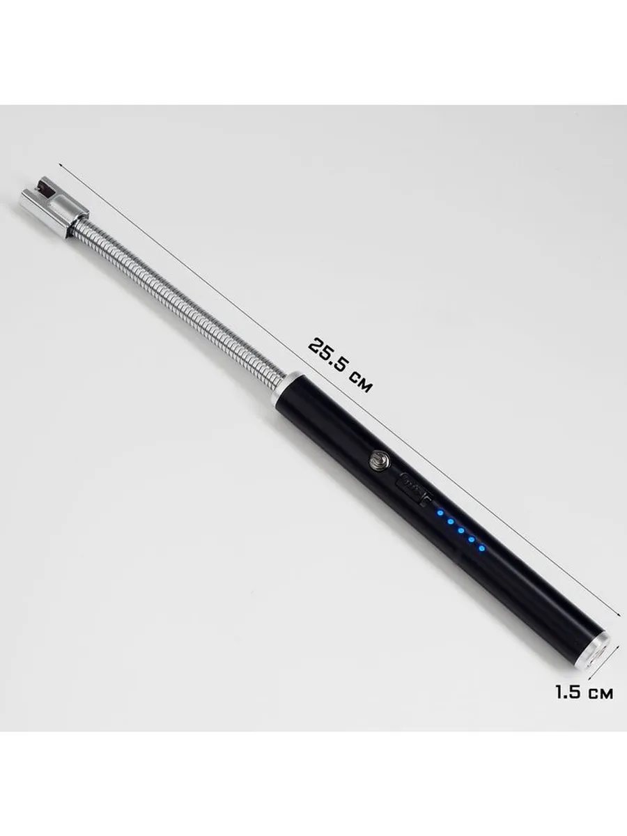 KuhnjaAB / Зажигалка электронная, дуговая, с индикатором заряда, USB
