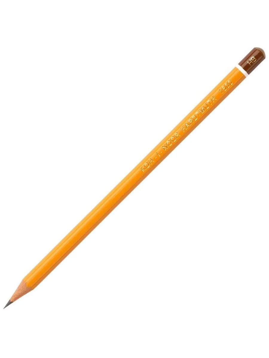 KOH-I-NOOR / Набор из 12 шт Карандаш чернографитный HB, без ластика