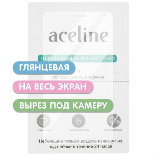 Глянцевая защитная пленка гидрогелевая Aceline для Coolpad 8085 на весь экран