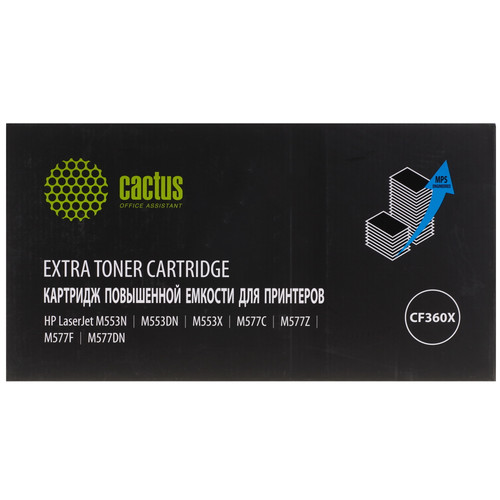 Картридж лазерный Cactus CS-CF360X-MPS черный, с чипом