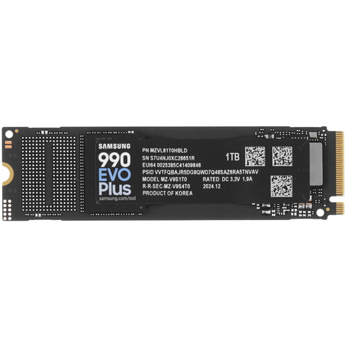 1000 ГБ M.2 NVMe накопитель Samsung 990 EVO Plus [MZ-V9S1T0BW]