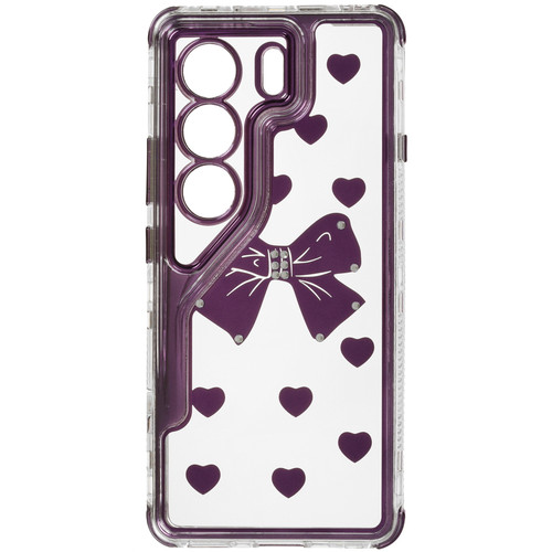 Накладка  Zibelino Ribbon для Tecno CAMON 40 фиолетовый