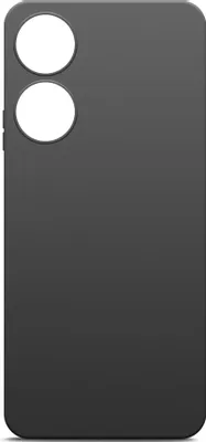 Чехол (клип-кейс) BORASCO Silicone Case, для Honor X5 Plus, черный [72477]
