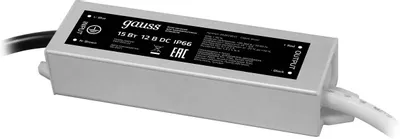 Блок питания GAUSS 202023015 для светодиодных лент,  1 шт