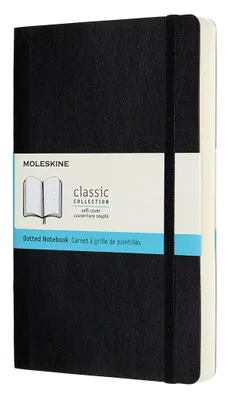 Блокнот Moleskine Classic Soft Expended,  400стр,  пунктир,  мягкая обложка,  черный [qp619exp]