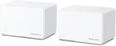 Бесшовный Mesh роутер MERCUSYS Halo H3000X,  Wi-Fi 6,  AX3000,  2.4/5ГГц, 3 WAN/LAN, белый, 2 шт. в комплекте