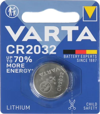 CR2032 Батарейка VARTA Electronics BL1 Lithium,  1 шт.