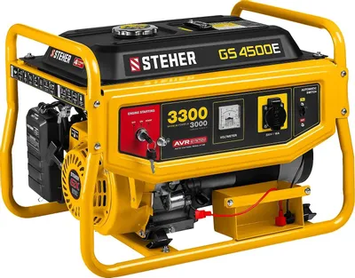 Бензиновый генератор STEHER GS-4500Е, 220 В, 3.3кВт