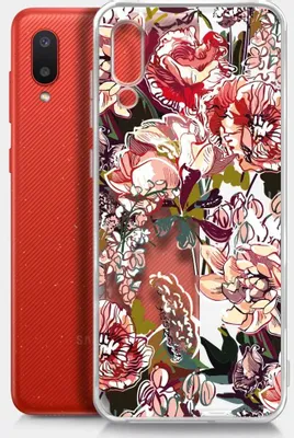 Чехол (клип-кейс) BORASCO ArtWorks, для Samsung Galaxy A02, прозрачный/рисунок [51364]