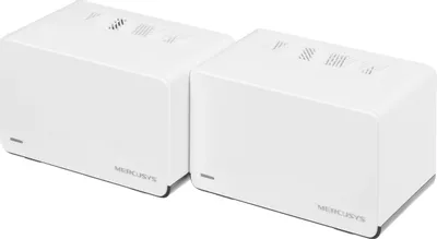 Бесшовный Mesh роутер MERCUSYS Halo H27BE,  Wi-Fi 7,  BE3600,  2.4/5ГГц, 3 WAN/LAN, белый, 2 шт. в комплекте [halo h27be(2-pack)]