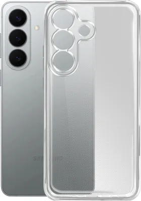 Чехол (клип-кейс) BORASCO Silicone Case, для Samsung Galaxy S26, прозрачный [76288]