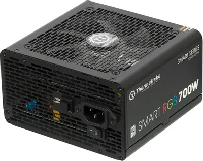 Блок питания Thermaltake Smart RGB 700,  700Вт,  80 PLUS WHITE,  120мм, черный, retail [ps-spr-0700nhsawe-1]