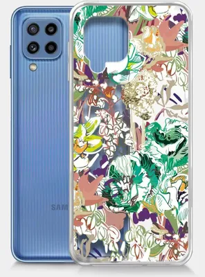 Чехол (клип-кейс) BORASCO ArtWorks, для Samsung Galaxy M32, прозрачный/рисунок [51428]