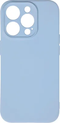 Чехол (клип-кейс) BORASCO Microfiber Case, для Apple iPhone 15 Pro, голубой [72426]