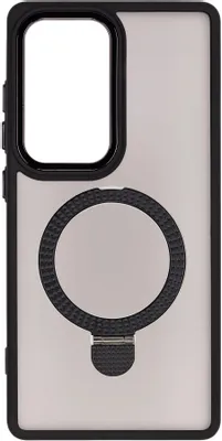 Чехол (клип-кейс) ZIBELINO Ring Stand Matte, для Samsung Galaxy S25 Ultra, черный [zrs-sam-s25-ul-mt-blk]
