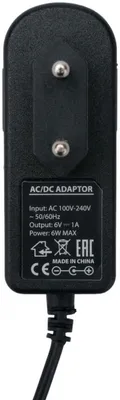 Адаптер питания PREMIER PCBNAC14,  6 В,  2A, 12Вт,  черный