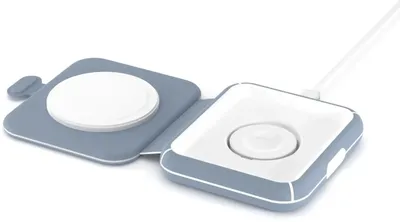 Беспроводное зарядное устройство LYAMBDA LMS201_BL,  USB-C, 15Вт, 3A, голубой