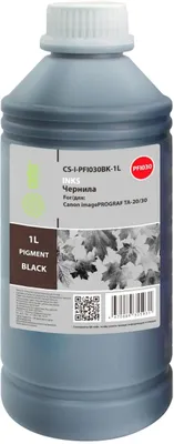 Чернила Cactus CS-I-PFI030BK-1L PFI-030, для Canon, 1000мл, черный