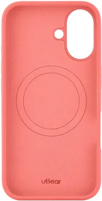 Чехол (клип-кейс) UBEAR Touch, для Apple iPhone 16, противоударный, коралловый [cs402cr61th-i24m]