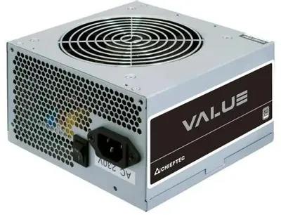 Блок питания CHIEFTEC Value APB-600B8,  600Вт,  80 PLUS WHITE,  120мм, серебристый