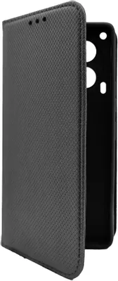 Чехол (флип-кейс) BORASCO Fold Case, для Tecno Camon 30, черный [73134]