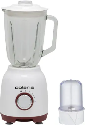 Блендер Polaris PTB 0821G,  стационарный,  белый/красный
