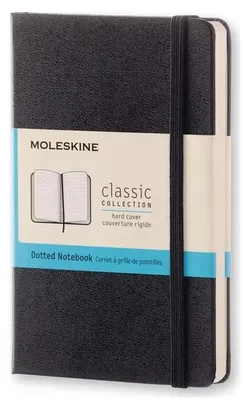 Блокнот Moleskine Classic,  240стр,  пунктир,  твердая обложка,  черный [qp066]