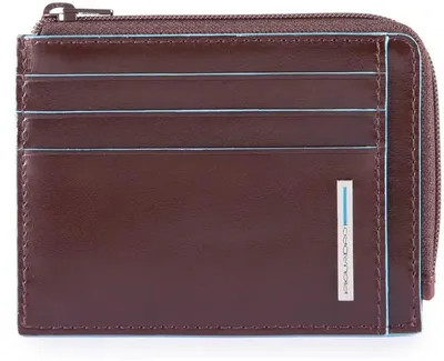 Чехол для кредитных карт Piquadro Blue Square PP4822B2R/MO, кожа натуральная, коричневый