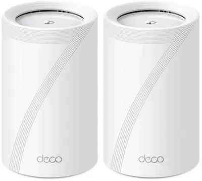 Бесшовный Mesh роутер TP-LINK Deco BE65,  Wi-Fi 7,  BE9300,  2.4/5/6ГГц, 4 WAN/LAN, белый, 2 шт. в комплекте [deco be65(2-pack)]