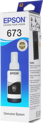 Чернила Epson 673 C13T673198 (аналог C13T67314A), для Epson, 70мл, черный