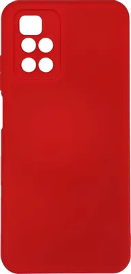 Чехол (клип-кейс) BORASCO Microfiber Case, для Xiaomi Redmi 10, красный [40472]