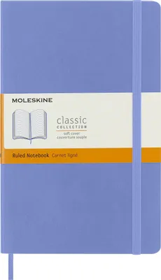 Блокнот Moleskine Classic Soft,  192стр,  в линейку,  мягкая обложка,  голубая гортензия [qp616b42]