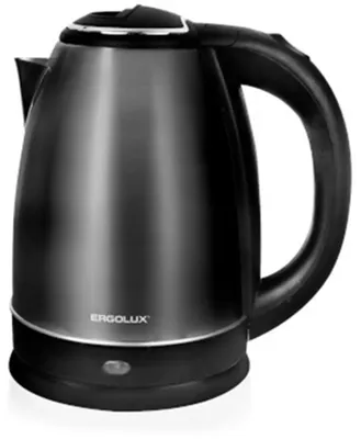 Чайник электрический ERGOLUX ELX-KS05-C02, 1.8л, металл/пластик