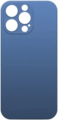 Чехол (клип-кейс) BORASCO Microfiber Case, для Apple iPhone 13 Pro, синий [40450]