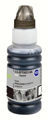 Чернила Cactus CS-EPT00S14A 103BK C13T00S14A, для Epson, 70мл, черный