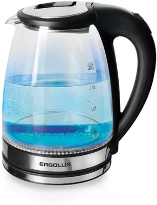 Чайник электрический ERGOLUX ELX-KG07-C72, 2л, стекло/пластик